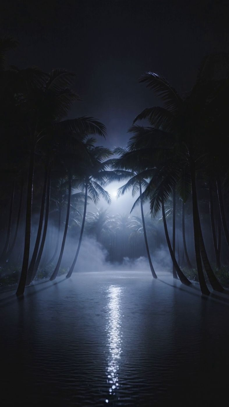 Mist and mangrove atmosphere
