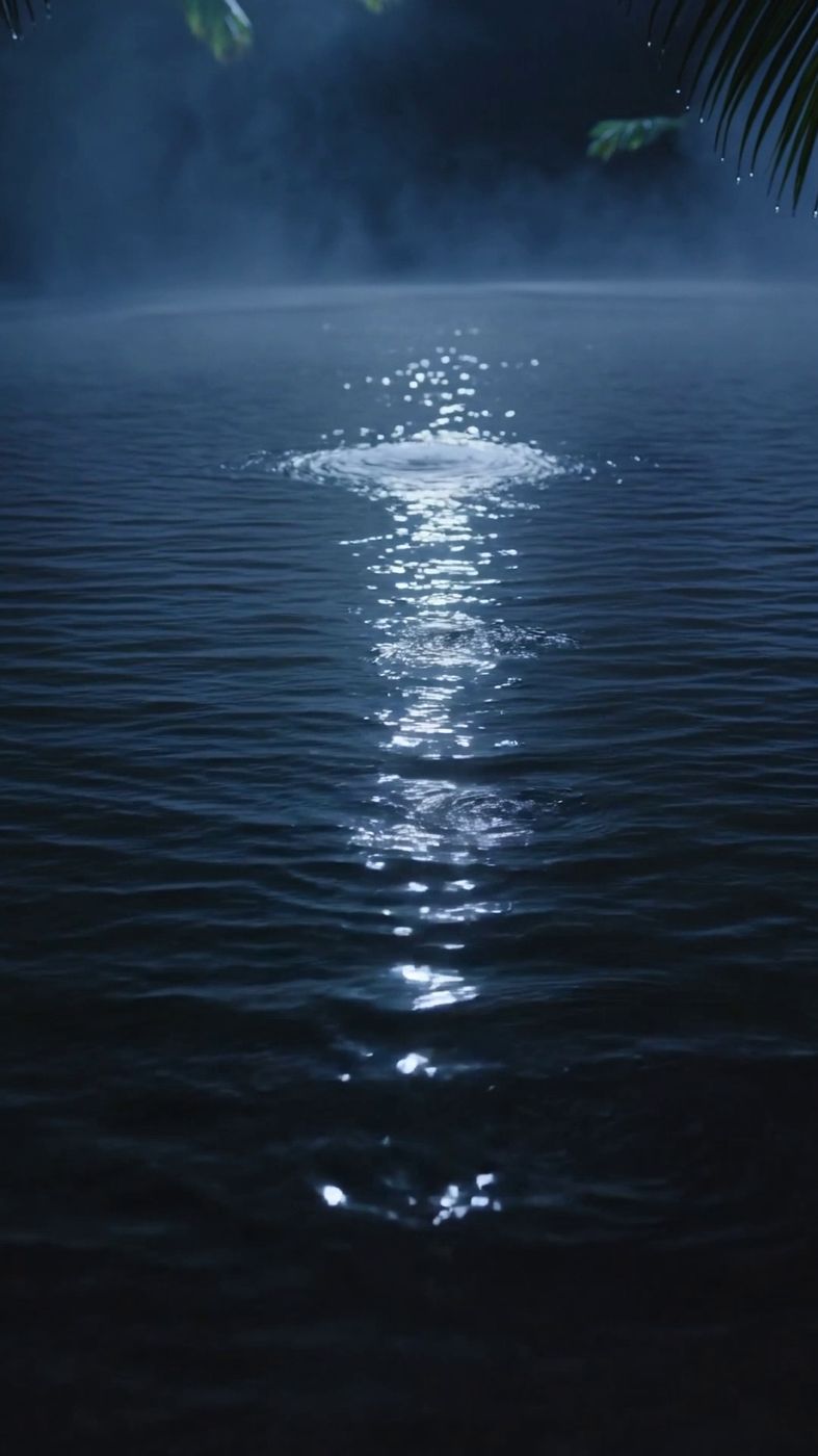 Mist over dark water